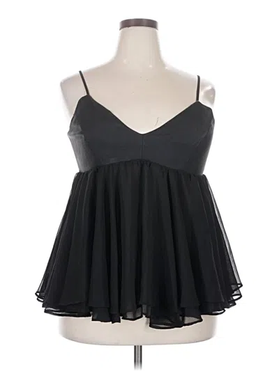 Pre-owned Parker Sleeveless Blouse In Black