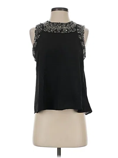 Pre-owned Parker Sleeveless Blouse In Black
