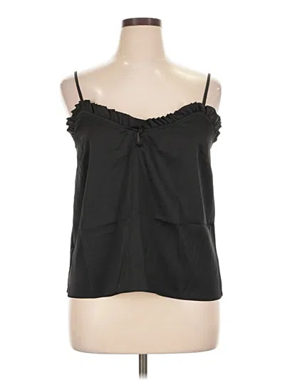 Pre-owned Parker Sleeveless Blouse In Black