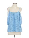 Parker Sleeveless Blouse In Blue
