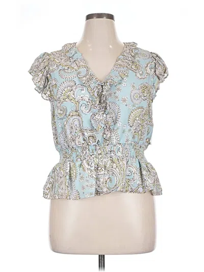 Pre-owned Parker Sleeveless Blouse In Blue