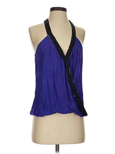 Pre-owned Parker Sleeveless Blouse In Blue