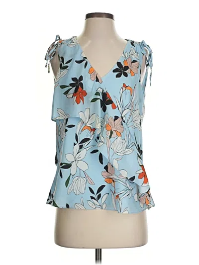 Pre-owned Parker Sleeveless Blouse In Blue