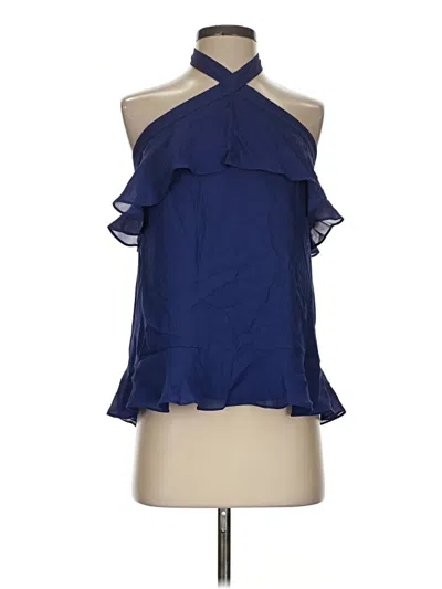 Parker Sleeveless Blouse In Blue