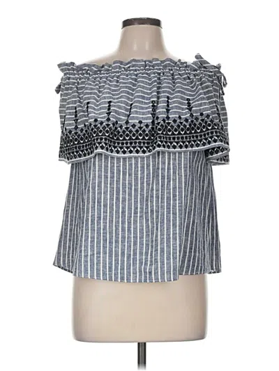 Pre-owned Parker Sleeveless Blouse In Blue