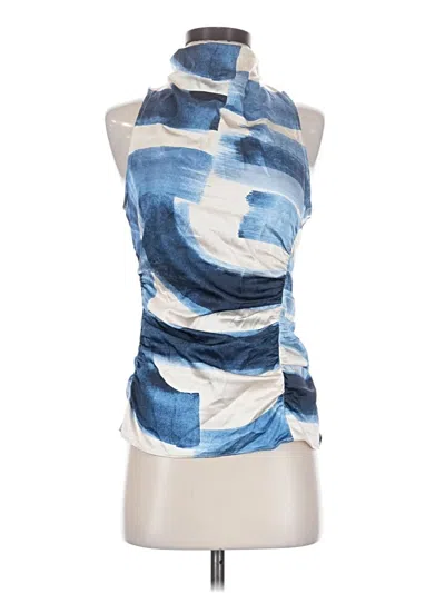 Pre-owned Parker Sleeveless Blouse In Blue