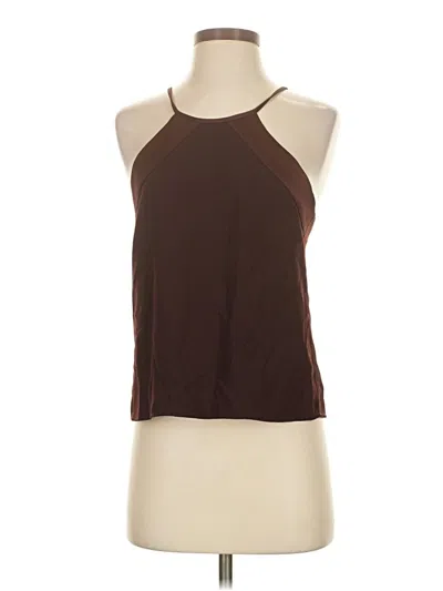Pre-owned Parker Sleeveless Blouse In Brown