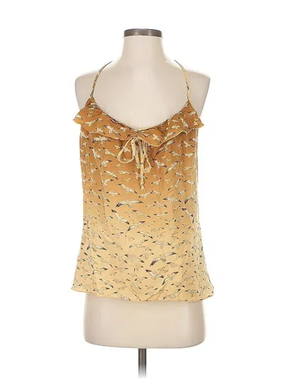 Pre-owned Parker Sleeveless Blouse In Gold