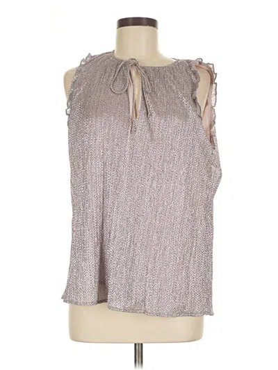 Pre-owned Parker Sleeveless Blouse In Gray