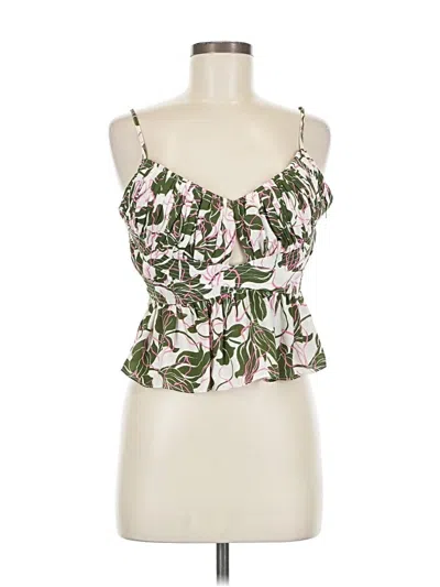 Pre-owned Parker Sleeveless Blouse In Green
