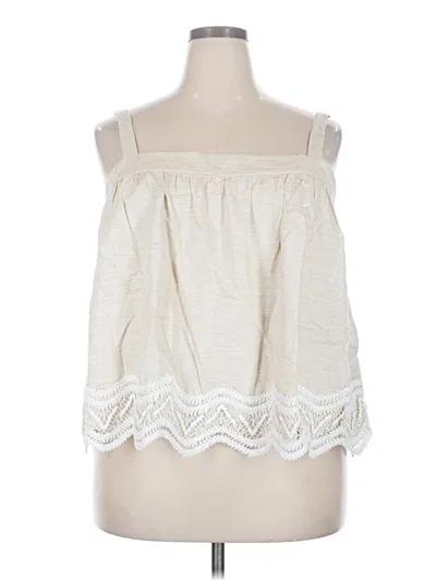 Pre-owned Parker Sleeveless Blouse In Ivory