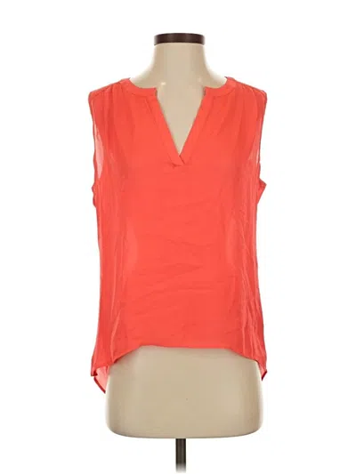 Pre-owned Parker Sleeveless Blouse In Orange