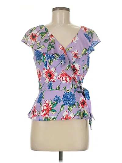 Pre-owned Parker Sleeveless Blouse In Purple