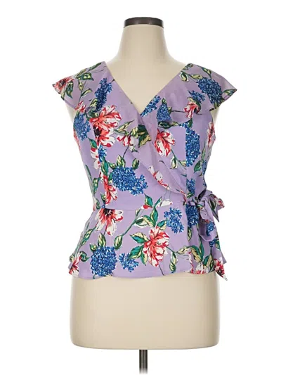 Pre-owned Parker Sleeveless Blouse In Purple