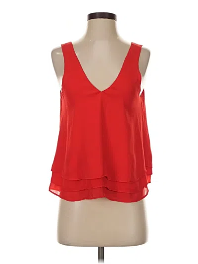 Pre-owned Parker Sleeveless Blouse In Red