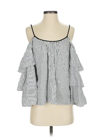 Pre-owned Parker Sleeveless Blouse In Silver
