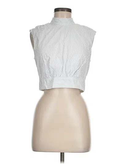 Pre-owned Parker Sleeveless Blouse In Silver