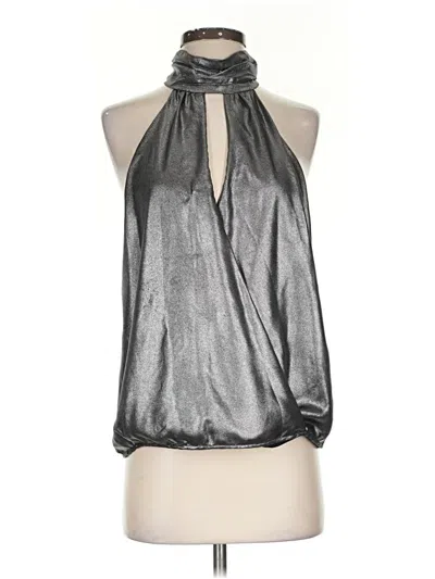 Pre-owned Parker Sleeveless Blouse In Silver