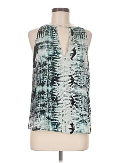 Pre-owned Parker Sleeveless Blouse In Teal