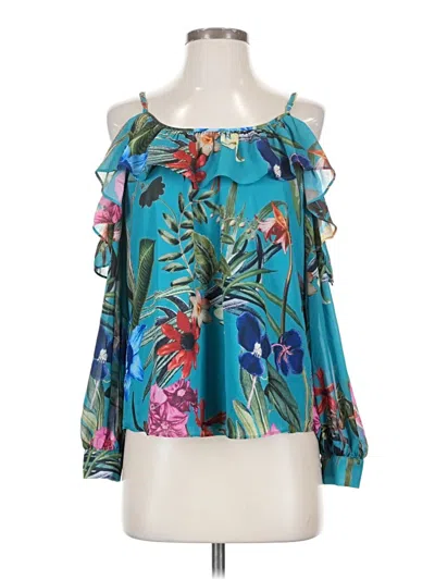 Pre-owned Parker Sleeveless Blouse In Teal