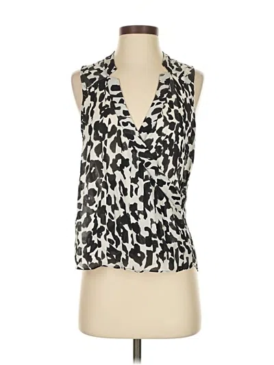 Pre-owned Parker Sleeveless Blouse In White