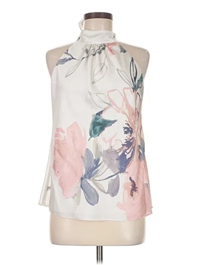 Pre-owned Parker Sleeveless Blouse In White