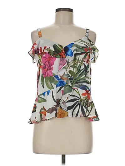 Pre-owned Parker Sleeveless Blouse In White