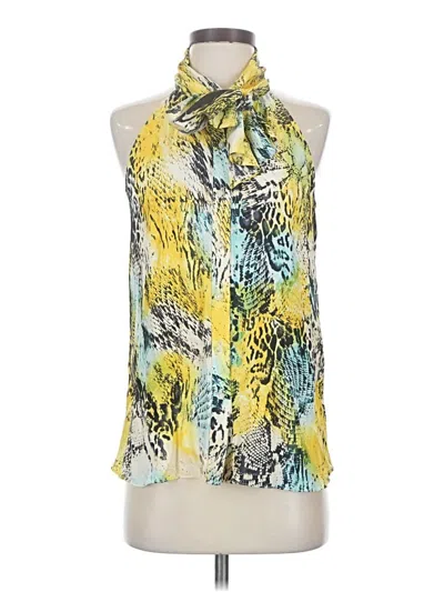 Pre-owned Parker Sleeveless Blouse In Yellow