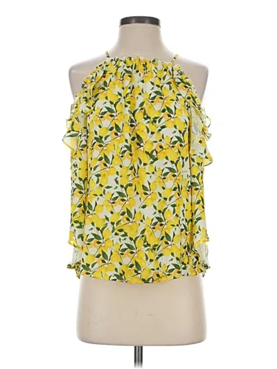 Pre-owned Parker Sleeveless Blouse In Yellow