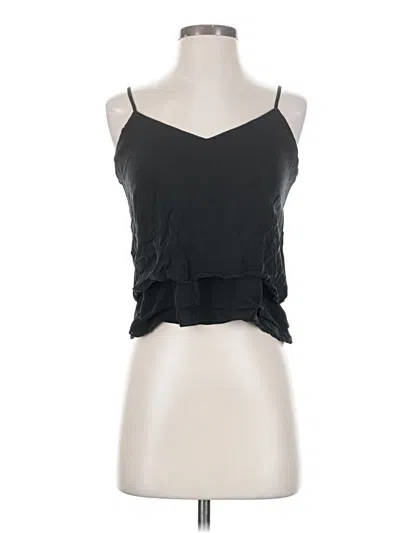 Pre-owned Parker Sleeveless Top Black Halter Neckline Tops