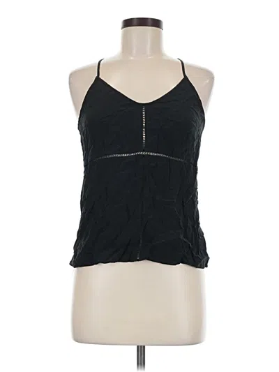 Pre-owned Parker Sleeveless Top Black Halter Neckline Tops