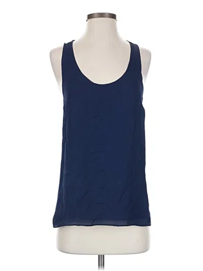 Pre-owned Parker Sleeveless Top Blue Scoop Neck Tops