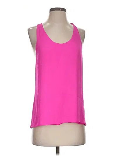 Pre-owned Parker Sleeveless Top Pink Halter Neckline Tops