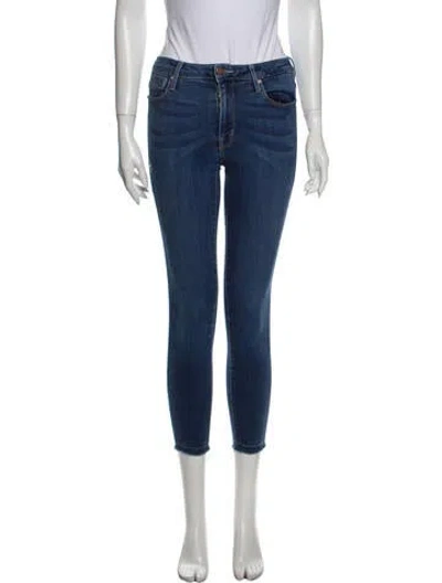 Pre-owned Parker Smith Mid-rise Skinny Leg Jeans In Blue