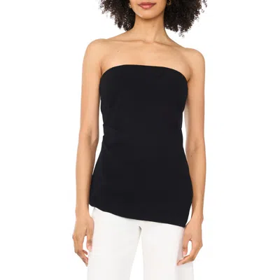 Parker Strapless Asymmetric Knit Top In Rich Black