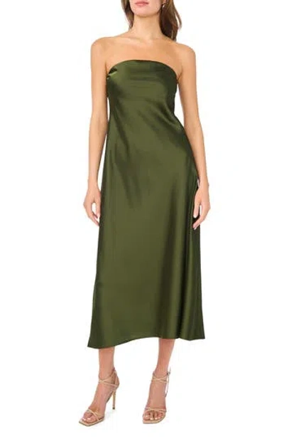 Parker Strapless Maxi Dress In Green