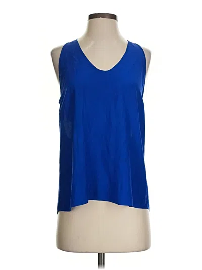 Pre-owned Parker Tank Top Blue Halter Neckline Tops