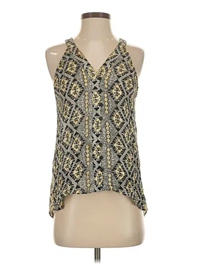 Pre-owned Parker Tank Top Yellow Halter Neckline Tops