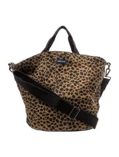 Pre-owned Parker Thatch Canvas Tote In Brown
