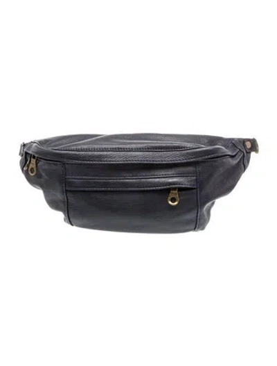 Pre-owned Parker Thatch Leather Belt Bag In Blue