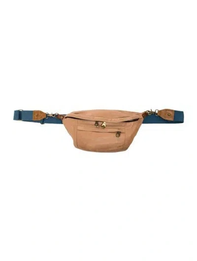 Pre-owned Parker Thatch Leather Belt Bag In Blue