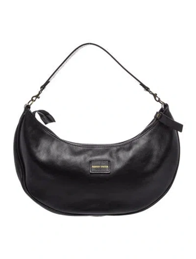 Pre-owned Parker Thatch Leather Shoulder Bag In Black