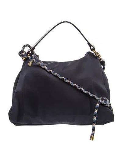 Pre-owned Parker Thatch Leather Shoulder Bag In Black