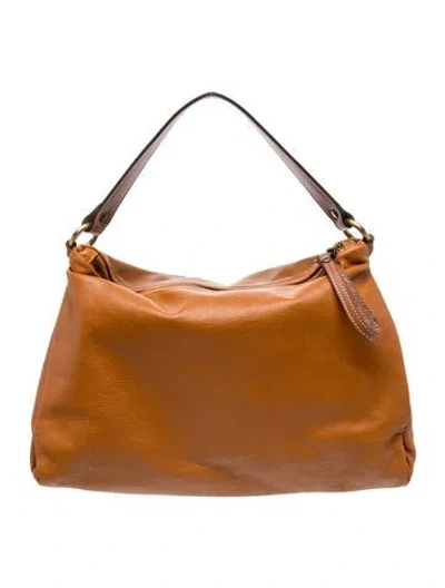 Pre-owned Parker Thatch Leather Shoulder Bag In Brown