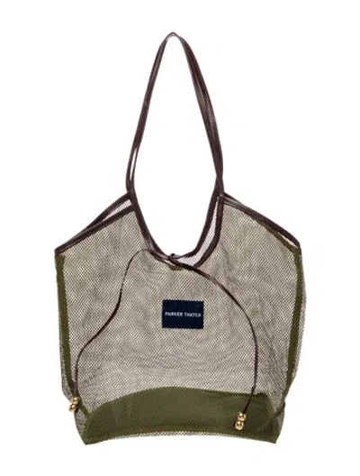 Pre-owned Parker Thatch Mesh Tote In Multicolor