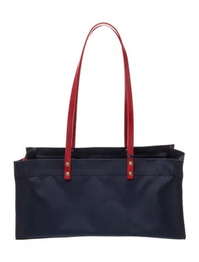 Pre-owned Parker Thatch Nylon Shoulder Bag In Blue