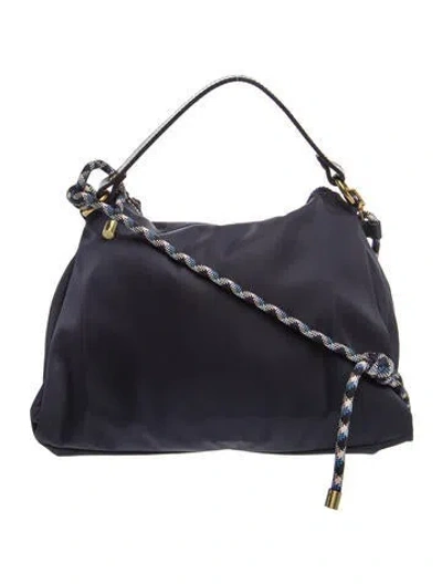Pre-owned Parker Thatch Nylon Shoulder Bag In Blue