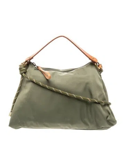 Pre-owned Parker Thatch Nylon Shoulder Bag In Green