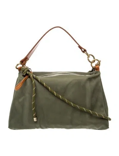 Pre-owned Parker Thatch Nylon Shoulder Bag In Green