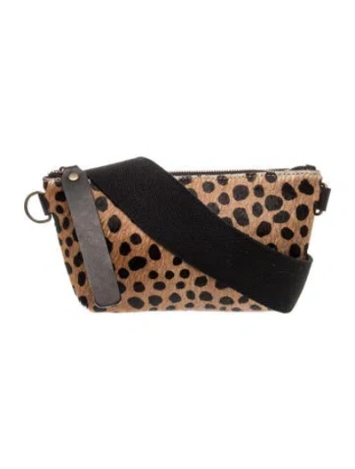 Pre-owned Parker Thatch Ponyhair Crossbody Bag In Brown